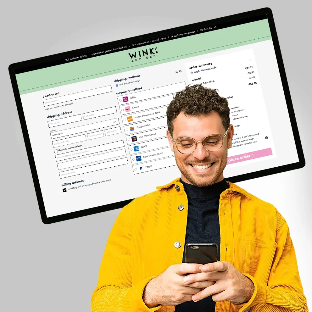 One Step Checkout optimaliseren voor een opticienwebshop: de aanpak bij Wink & See