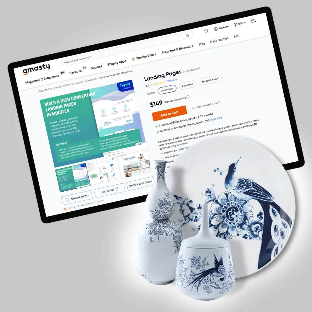 Merken als SEO-kansen: merklandingspagina’s met Amasty bij Servies.nl