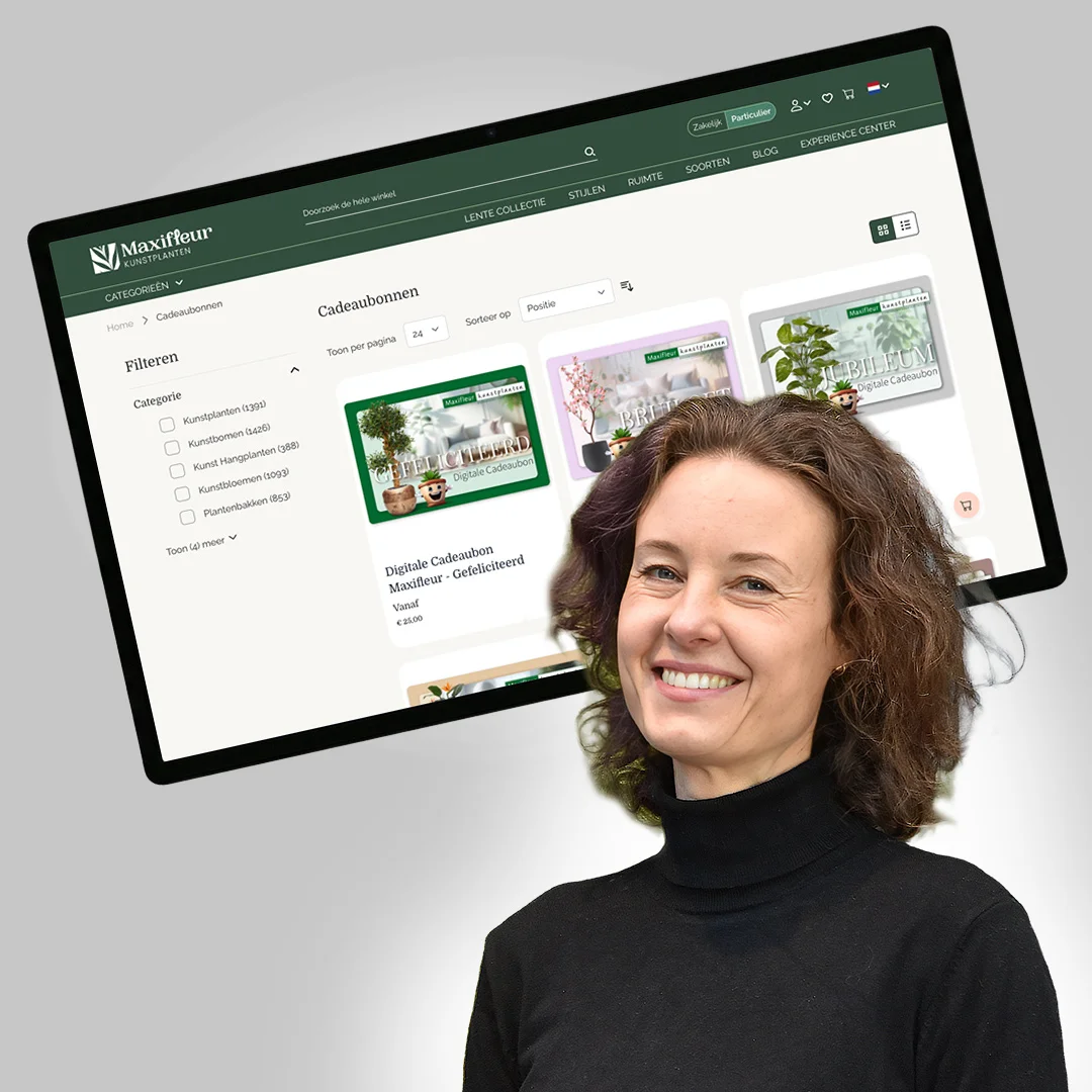 Cadeaubonnen op Maxifleur: digitaal cadeau geven via Magento 2